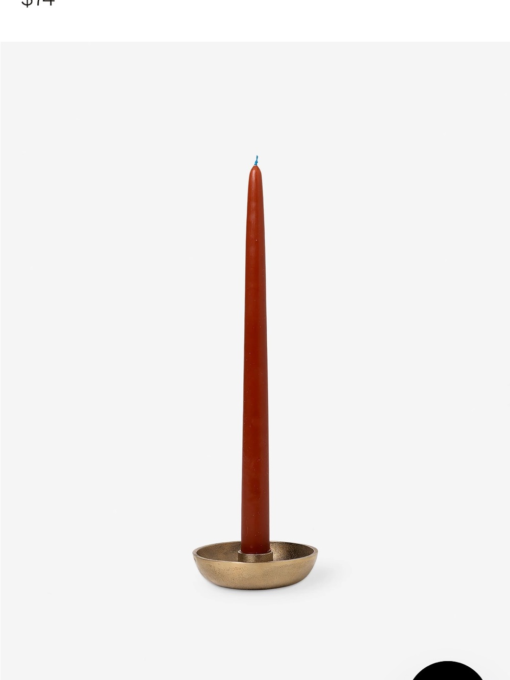 Ferm Living Metallic Gold Ring Candle Holder